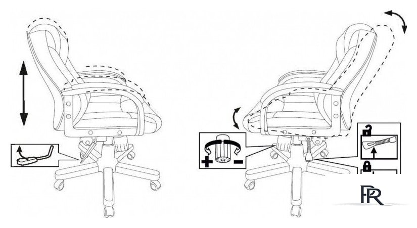 Офисное кресло Бюрократ T-9932W-LOW-Eco (черный, экокожа) - Изображение №12 — Интернет-магазин ПроЗаказ