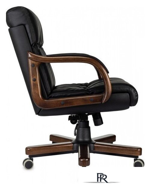 Офисное кресло Бюрократ T-9932W-LOW-Eco (черный, экокожа) - Изображение №4 — Интернет-магазин ПроЗаказ