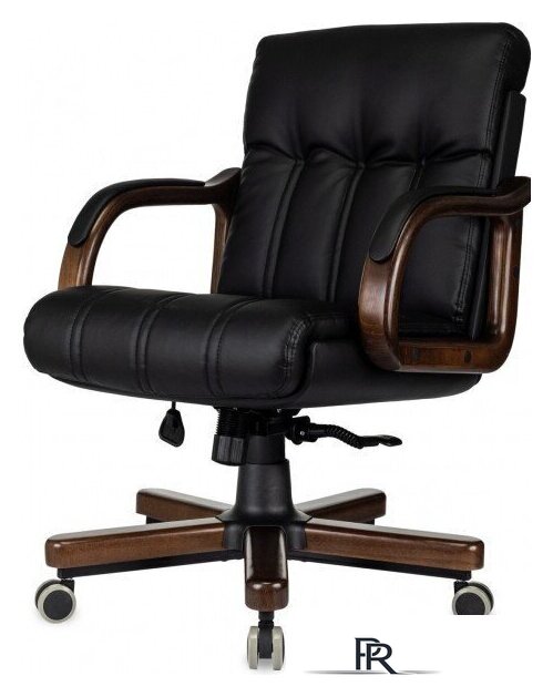 Офисное кресло Бюрократ T-9932W-LOW-Eco (черный, экокожа) - Изображение №3 — Интернет-магазин ПроЗаказ