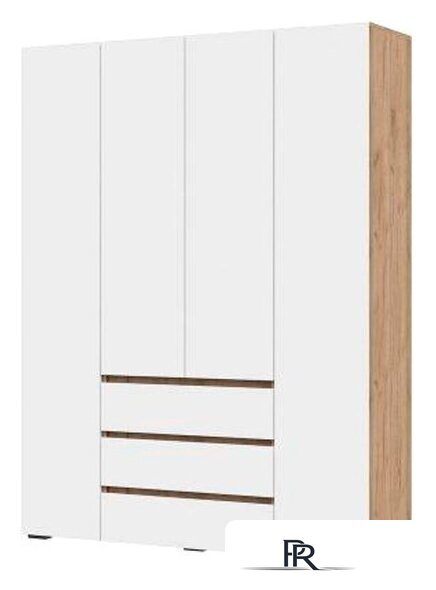 Шкаф распашной Стендмебель Хелен ШК 05 (белый/дуб крафт золото) - Изображение №1 — Интернет-магазин ПроЗаказ