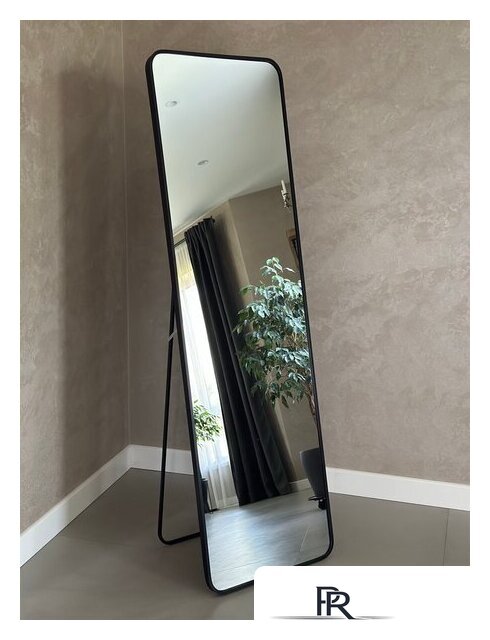 Зеркало EMZE Закругленные углы 45х150 DK0919.CHE (черный) - Изображение №1 — Интернет-магазин ПроЗаказ