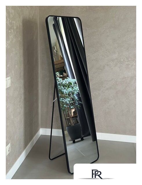 Зеркало EMZE Закругленные углы 45х150 DK0919.CHE (черный) - Изображение №4 — Интернет-магазин ПроЗаказ