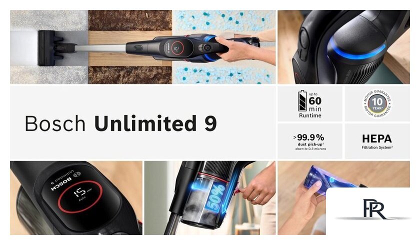 Пылесос Bosch Unlimited 9 BCS931BQC - Изображение №14 — Интернет-магазин ПроЗаказ