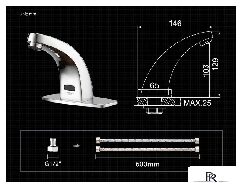 Смеситель Ledeme L1055-13 - Изображение №5 — Интернет-магазин ПроЗаказ