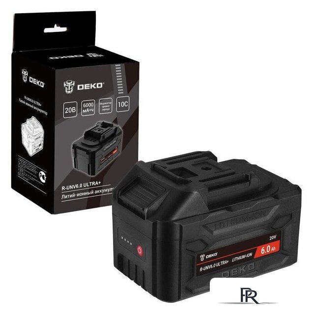 Аккумулятор Deko R-UNV6.0 Ultra+ 083-1019 (20В/6 Ач) - Изображение №1 — Интернет-магазин ПроЗаказ