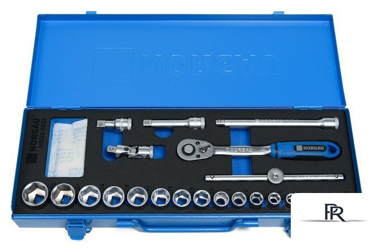 Набор трещотка с головками Norgau N3022-S622 063693022 (22 предмета) - Изображение №1 — Интернет-магазин ПроЗаказ
