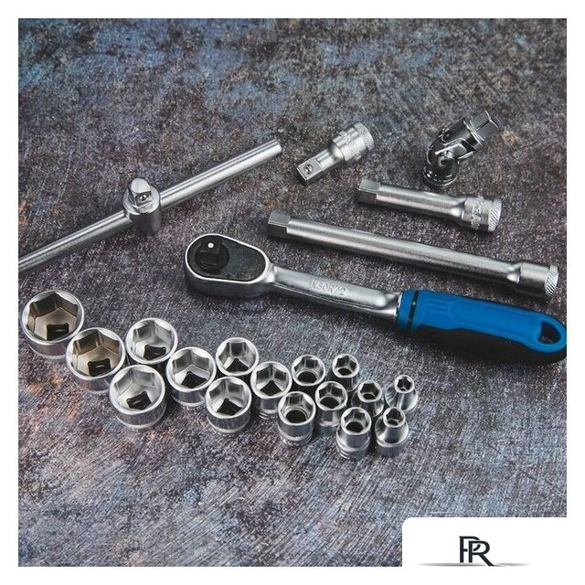 Набор трещотка с головками Norgau N3022-S622 063693022 (22 предмета) - Изображение №7 — Интернет-магазин ПроЗаказ