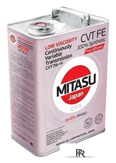 Трансмиссионное масло Mitasu MJ-311 CVT FE 4л - Изображение №1 — Интернет-магазин ПроЗаказ