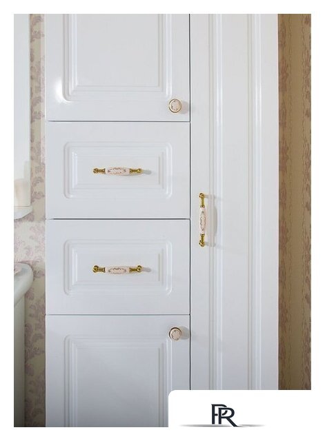  Бриклаер Шкаф-пенал Анна 52 (белый глянец) - Изображение №2 — Интернет-магазин ПроЗаказ