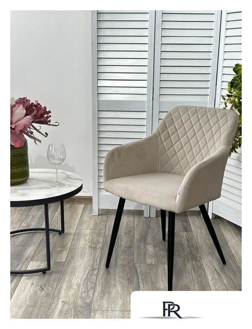 Стул с подлокотниками M-City Brandy 629M05174 (505-7 капучино/черный) - Изображение №2 — Интернет-магазин ПроЗаказ