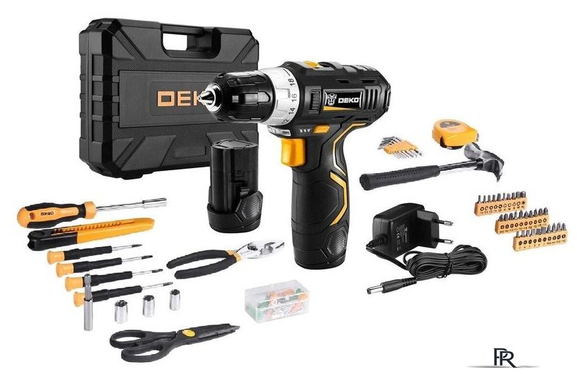 Дрель-шуруповерт Deko GCD12DU3 SET 104 063-4133 (с 2-мя АКБ, кейс, набор оснастки) - Изображение №3 — Интернет-магазин ПроЗаказ