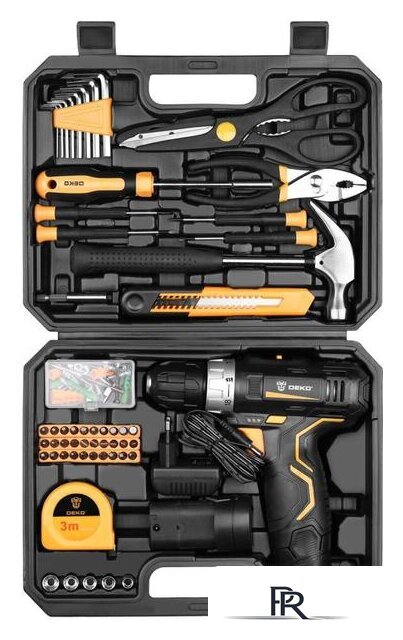 Дрель-шуруповерт Deko GCD12DU3 SET 104 063-4133 (с 2-мя АКБ, кейс, набор оснастки) - Изображение №1 — Интернет-магазин ПроЗаказ