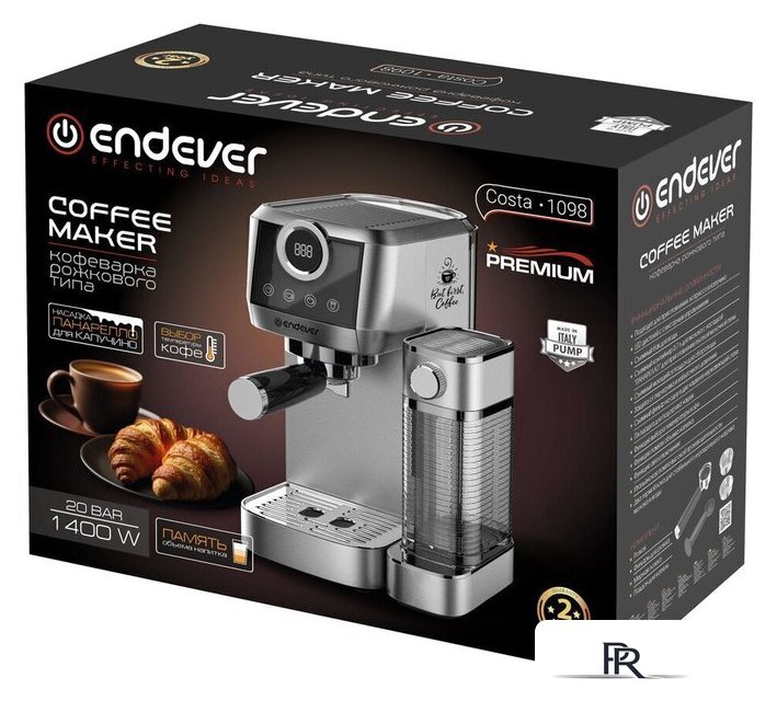 Рожковая кофеварка Endever Costa-1098 - Изображение №13 — Интернет-магазин ПроЗаказ