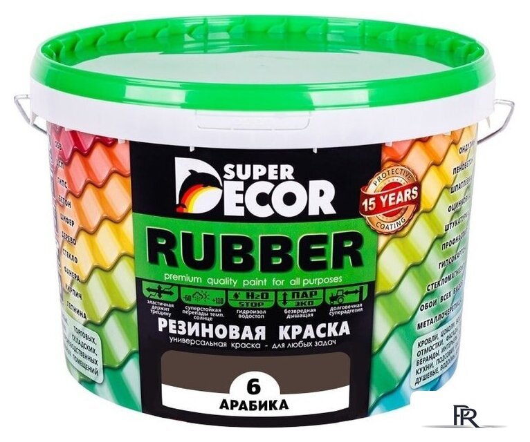 Краска Super Decor Rubber 6 кг (№06 арабика) - Изображение №1 — Интернет-магазин ПроЗаказ