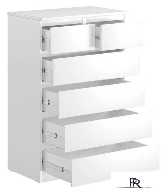 Комод Mio Tesoro Мальта 6 ящиков 80x121 2.05.02.100.1 (белый) - Изображение №3 — Интернет-магазин ПроЗаказ