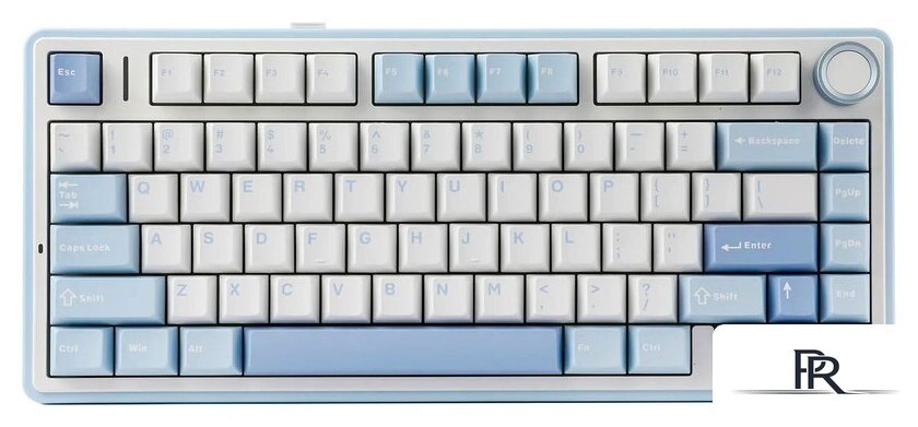 Клавиатура AULA F75 (белый/голубой/синий, Leobog Graywood V3) - Изображение №1 — Интернет-магазин ПроЗаказ