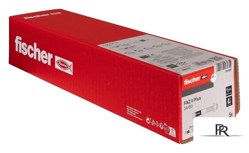 Анкерный болт Fischer FAZ II Plus 24/60 ZP 564606 (5 шт) - Изображение №2 — Интернет-магазин ПроЗаказ