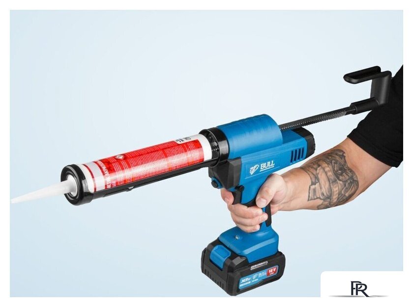 Пистолет для герметика Bull CG 1860 Set 1304625 (с 1-им АКБ, сумка) - Изображение №7 — Интернет-магазин ПроЗаказ