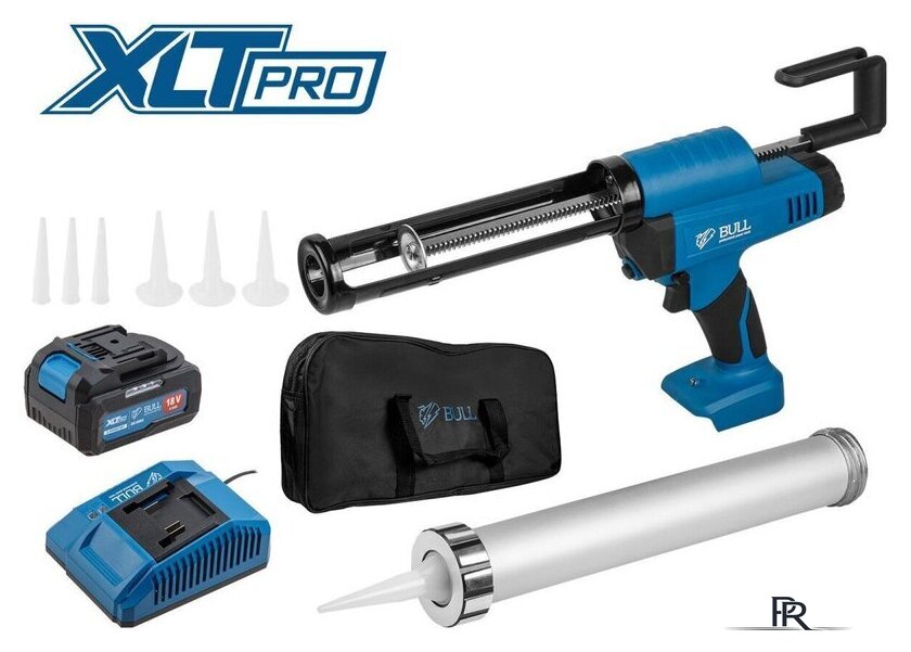 Пистолет для герметика Bull CG 1860 Set 1304625 (с 1-им АКБ, сумка) - Изображение №1 — Интернет-магазин ПроЗаказ