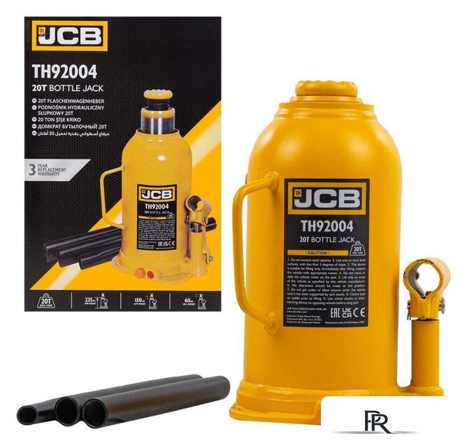 Бутылочный домкрат JCB TH92004 (20т) - Изображение №4 — Интернет-магазин ПроЗаказ