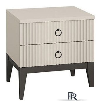 Тумба Ангстрем Хилтон спальня ХТ-302.03 (Д) исп.3 (Д2, кашемир серый) - Изображение №1 — Интернет-магазин ПроЗаказ