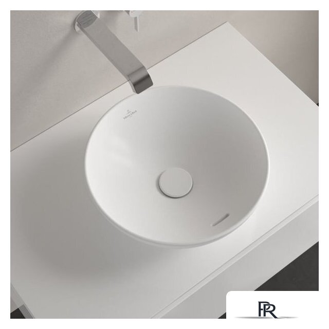 Умывальник Villeroy & Boch Loop&Friends Stone White 4A4500RW - Изображение №4 — Интернет-магазин ПроЗаказ