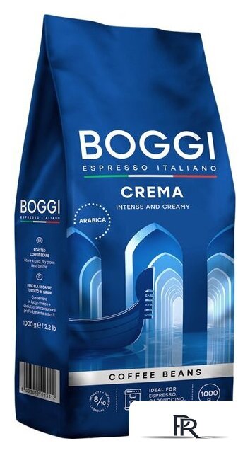 Кофе Boggi Crema зерновой 1 кг - Изображение №1 — Интернет-магазин ПроЗаказ