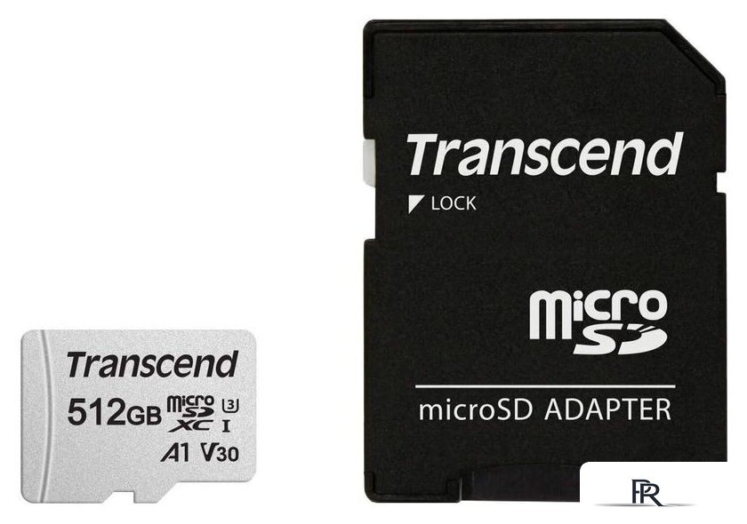 Карта памяти Transcend microSDXC 300S 512GB (с адаптером) - Изображение №1 — Интернет-магазин ПроЗаказ