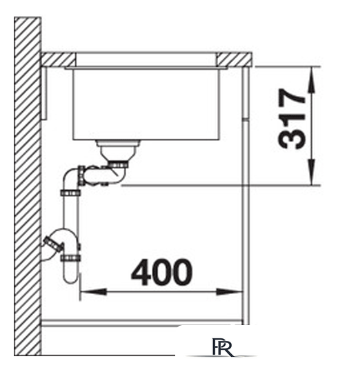 Кухонная мойка Blanco Subline 430/270-U (белый) 523155 - Изображение №3 — Интернет-магазин ПроЗаказ