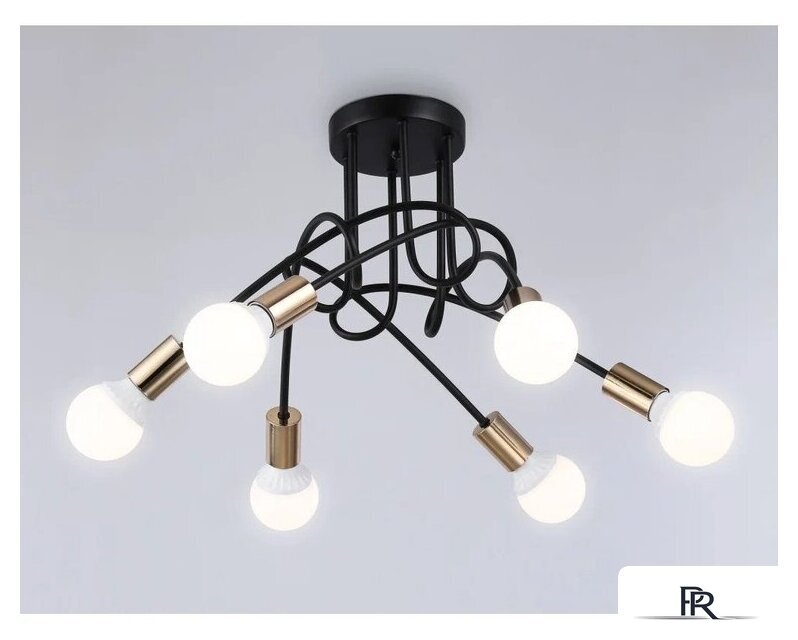 Люстра средней высоты Ambrella light Traditional TR80419/5 BK/GD (черный/золото) - Изображение №3 — Интернет-магазин ПроЗаказ