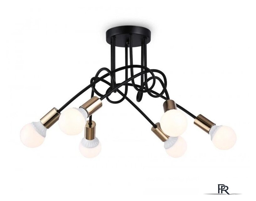 Люстра средней высоты Ambrella light Traditional TR80419/5 BK/GD (черный/золото) - Изображение №6 — Интернет-магазин ПроЗаказ