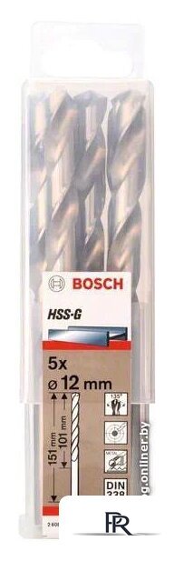 Набор сверл Bosch 2608595081 (5 предметов) - Изображение №1 — Интернет-магазин ПроЗаказ