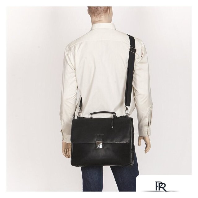 Мужская сумка Bugatti Romano 49399001 (черный) - Изображение №7 — Интернет-магазин ПроЗаказ