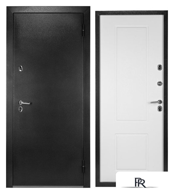 Металлическая дверь Guard Термо MG109 86x205 правая (черное серебро/белый ясень) - Изображение №1 — Интернет-магазин ПроЗаказ