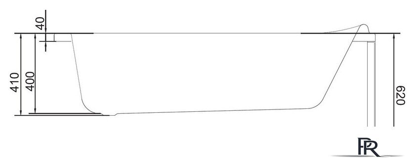 Ванна Cersanit Santana 160x70 - Изображение №4 — Интернет-магазин ПроЗаказ