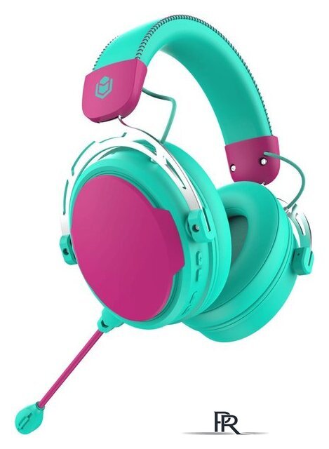 Наушники IO by Red Square Graphite 2 (бирюзовый/розовый) - Изображение №2 — Интернет-магазин ПроЗаказ