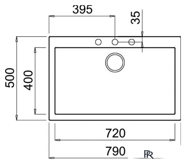 Кухонная мойка Elleci Quadra 130 Kuro K86 - Изображение №2 — Интернет-магазин ПроЗаказ
