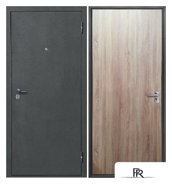 Металлическая дверь Guard Антик серебро/дуб сонома (96x205, правая) - Изображение №1 — Интернет-магазин ПроЗаказ