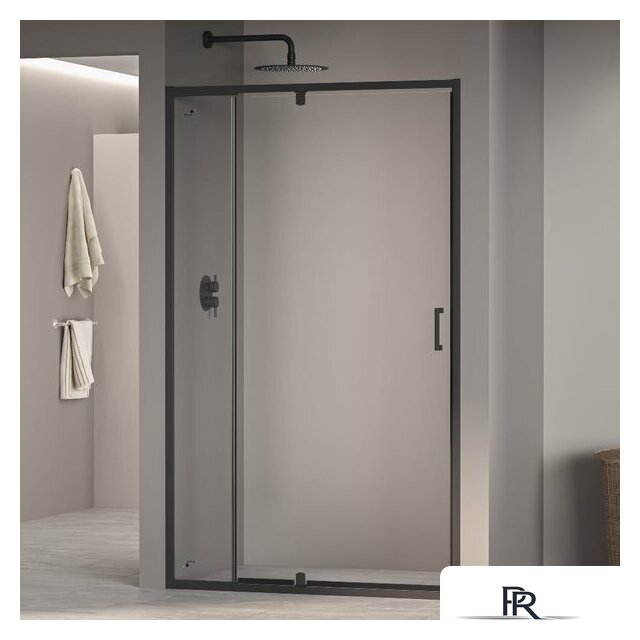 Душевая дверь RGW PA-008-B 350800801-14 100 (черный/прозрачное стекло) - Изображение №1 — Интернет-магазин ПроЗаказ