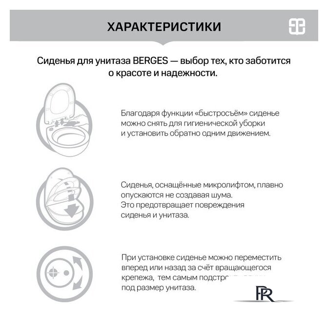 Унитаз подвесной Berges Wasserhaus Ego XL 54 с функцией биде, с сиденьем Slim SO - Изображение №7 — Интернет-магазин ПроЗаказ