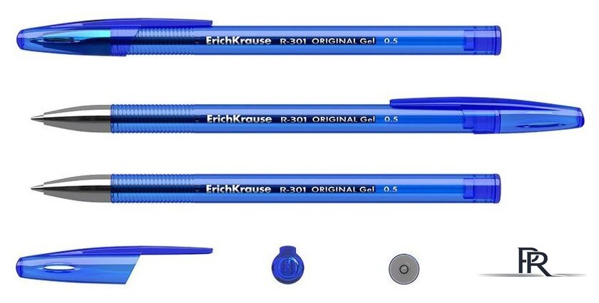 Набор гелевых ручек Erich Krause R-301 Original Gel Stick синий 42723 (3 шт) - Изображение №2 — Интернет-магазин ПроЗаказ