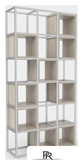 Стеллаж Hype Mebel Грос 105x210 (белый/древесина белая) - Изображение №1 — Интернет-магазин ПроЗаказ