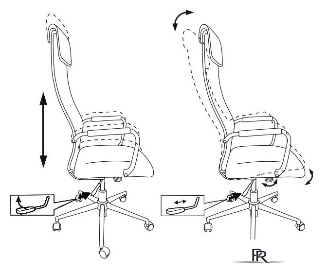 Офисное кресло Бюрократ KB-9N/ECO/OR-12 (бежевый) - Изображение №6 — Интернет-магазин ПроЗаказ