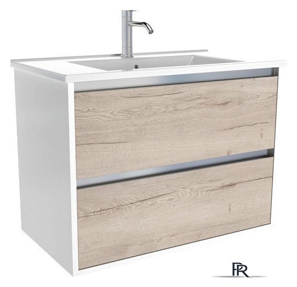  ЗОВ Тумба под умывальник Парма 60 P60LWP0MWHMC1A (белый/белый галифакс) - Изображение №1 — Интернет-магазин ПроЗаказ