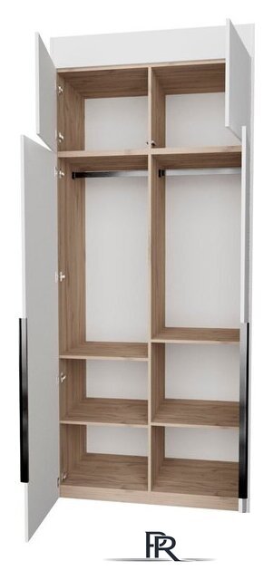 Шкаф распашной Рэйгрупп Рэй S257-B3-1-EB В3-1 (дуб элисон/белый премиум) - Изображение №2 — Интернет-магазин ПроЗаказ