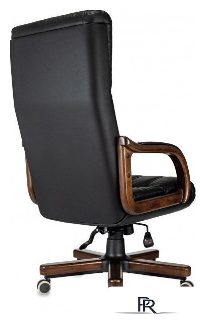 Офисное кресло Бюрократ T-9932Walnut (черный, экокожа) - Изображение №4 — Интернет-магазин ПроЗаказ