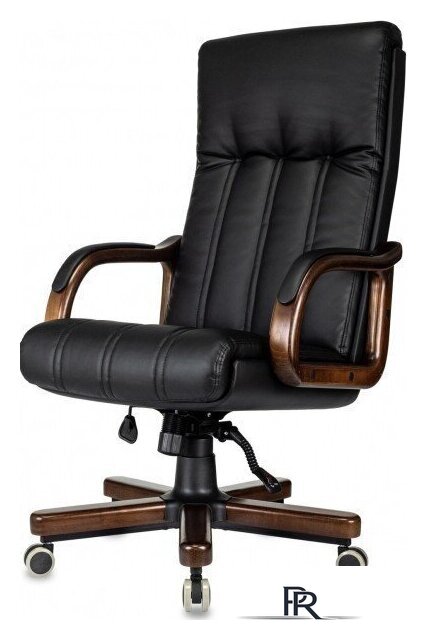 Офисное кресло Бюрократ T-9932Walnut (черный, экокожа) - Изображение №2 — Интернет-магазин ПроЗаказ