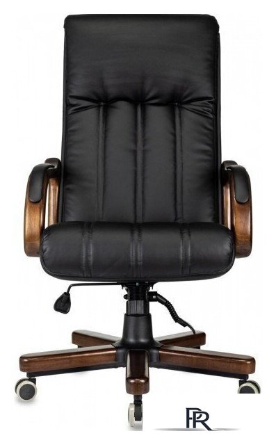 Офисное кресло Бюрократ T-9932Walnut (черный, экокожа) - Изображение №1 — Интернет-магазин ПроЗаказ