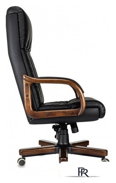 Офисное кресло Бюрократ T-9932Walnut (черный, экокожа) - Изображение №3 — Интернет-магазин ПроЗаказ
