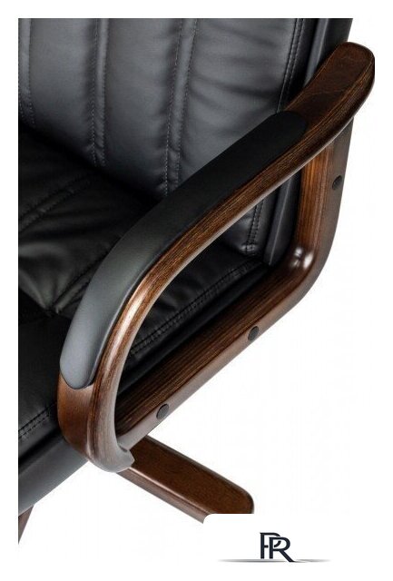 Офисное кресло Бюрократ T-9932Walnut (черный, экокожа) - Изображение №5 — Интернет-магазин ПроЗаказ